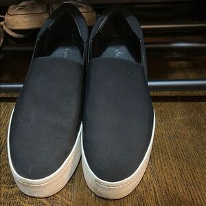 Vince Black Warren Slip-On Sneakers